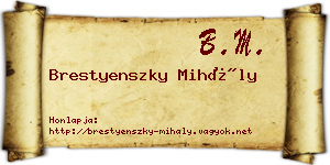 Brestyenszky Mihály névjegykártya